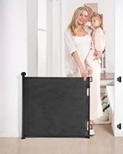 NEW, Retractable Baby/Pet Gate Mesh 55" W 33.7" H #H531624-272