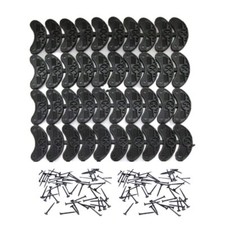 20 Pairs 40 Pcs Rubber Shoes Heel Taps Tips Repair Pad Replacement for Boots