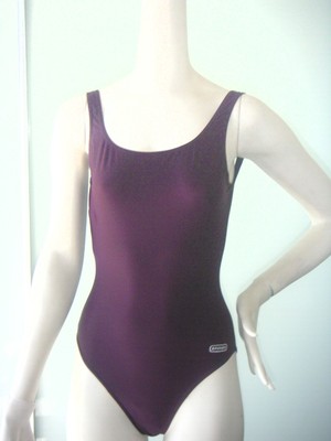 FASHY SWIMSUIT AUBERGINE PURPLE SIZE 38 CLASSIC NEW  