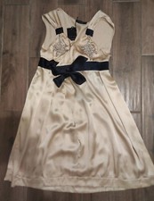 Twin Set Abito 100% Seta A Portafoglio Con Inserti Gioiello