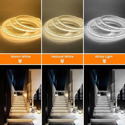 Waterproof COB LED Strip Light 24V 5-30m IP68 288LED Flexible Tape High Density - Picture 2 of 21
