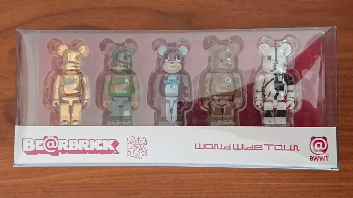 Bearbrick World Wide Tour NYC New York BWWT 5pc SET 100% Be@rbrick MEDICOM  TOY