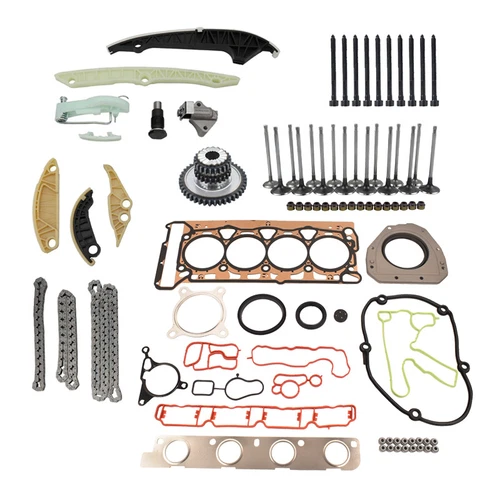 Timing Chain Head Gasket Set Intake Exhaust Valves Kit for Audi A4 VW Jetta 2.0L - Picture 8 of 8