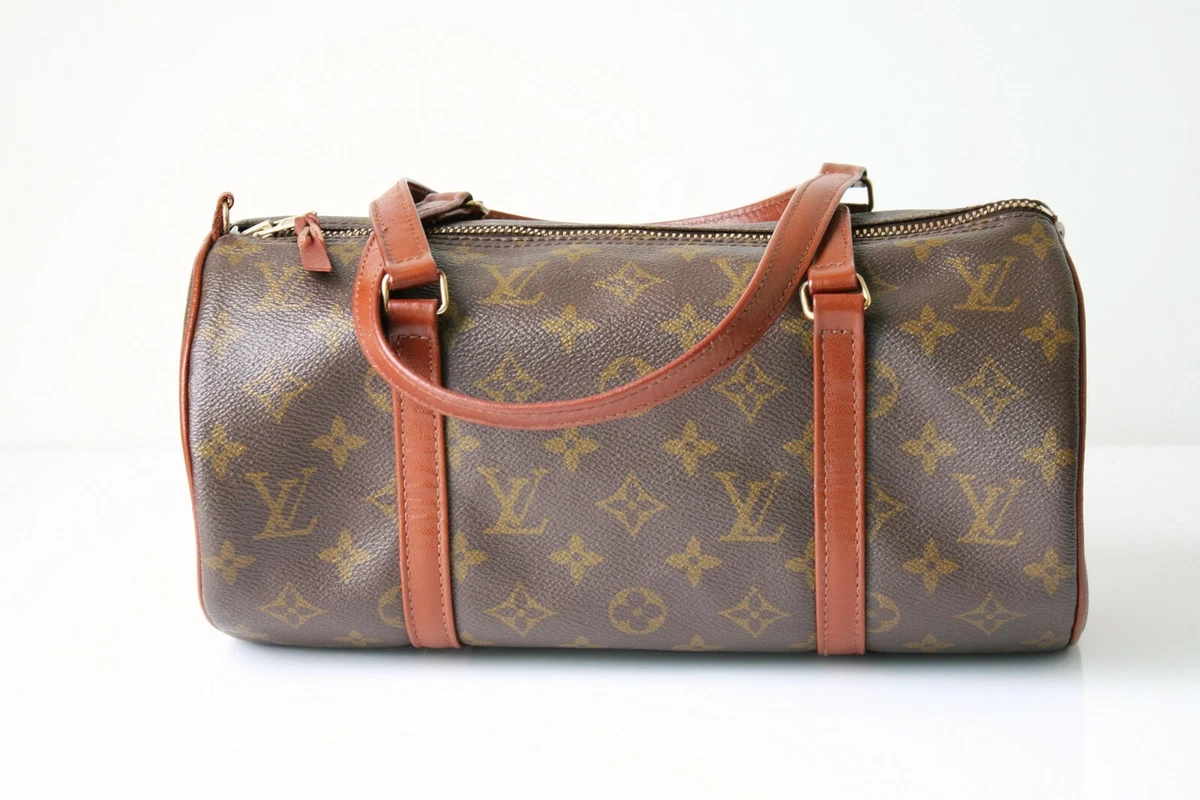 LOUIS VUITTON 1970s Vintage Monogram Mini Papillon Pouch Handbag