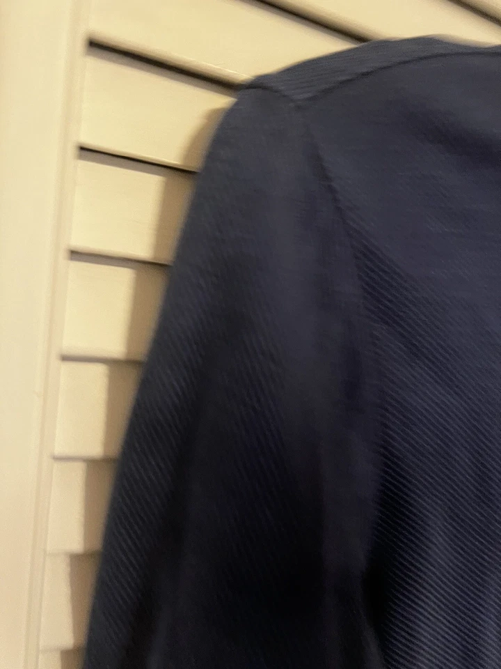 RALPH LAUREN CHAPS Men’s Size Medium M Sweater Shirt Top 1/4 Zip Blue Mock Neck - Image 3 of 4