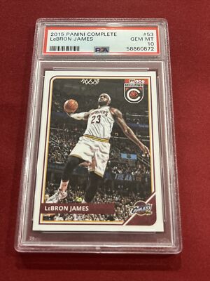 LeBRON JAMES 2015 panini hoops psa10