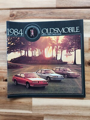 Oldsmobile 1984 3 car auto Dealer showroom Sales Brochure 28 page catalog #3