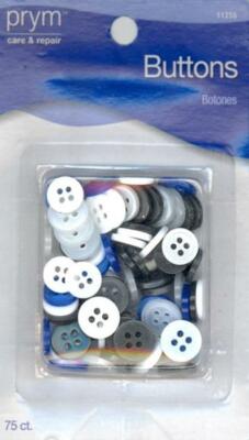 Prym~ (11256) Button Assortment ~ 75 ct