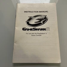 GAME SHARK 2 Version 2 Game Enhancer For Playstation 2 PS2 - MANUAL ONLY