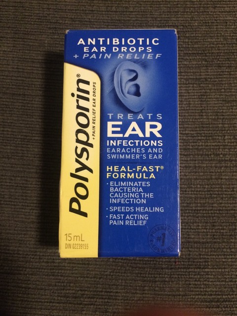 Polysporin Antibiotic Ear Drops Treats Ear Infection 15 mL. CANADA | eBay