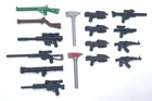 Lego Accessories Weapons Pack Lot of 16 Custom New Axe Sniper Rifle