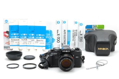 [MINT w/Case] Minolta X-700 MPS Film Camera Black Body New MD 50mm f1.4 JAPAN - Picture 1 of 9
