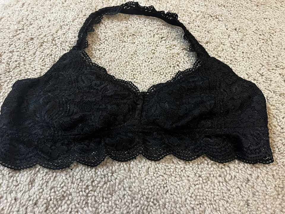 Bralette de renda preta Zoe&Bella G - Imagem 3 de 4