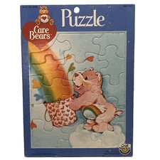 Vintage 1983 Care Bears Frame Tray Puzzle Craft Master American Greetings Cheer