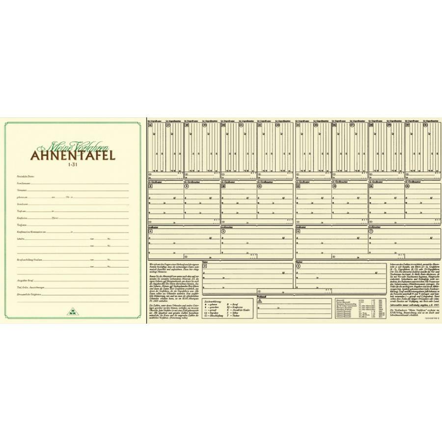 Thumbnail - Rnk Verlag Ahnentafel Meine Vorfahren, Din A3