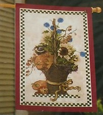 Fall Floral Garden Yard Lawn Flag 25 inch by 38 inch Images In Art Made in USA
