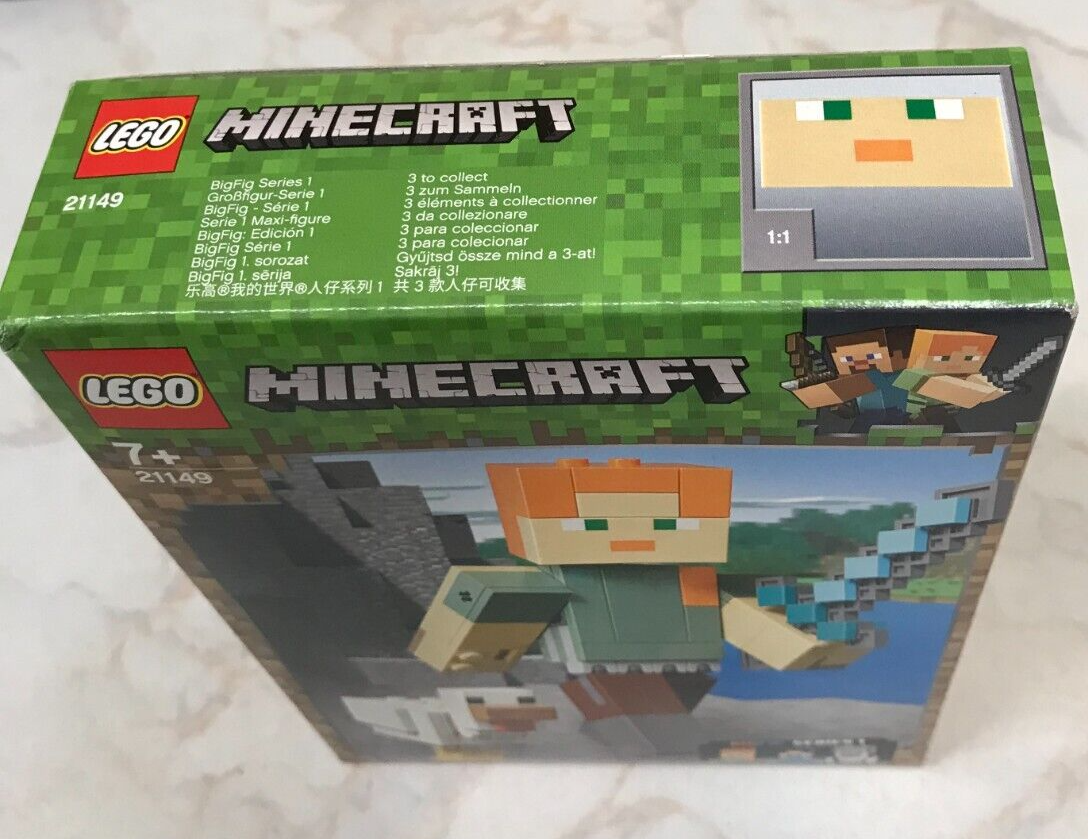 Lego 21149 Minecraft Alex Big Fig With Chicken 160 pcs Series ~New~