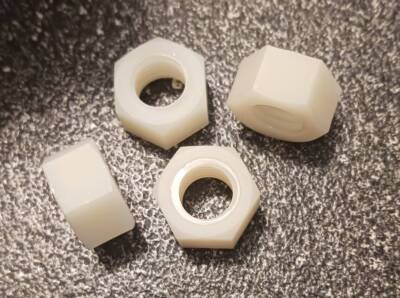 Nylon Prime-Line Hex Nuts, 1/2 in-13. (10-pcs). NEW. Free Shipping