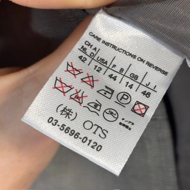 Jaqueta Blazer Max Mara Feminina 12 Linho de Seda Prata 2 Botões - Imagem 4 de 4