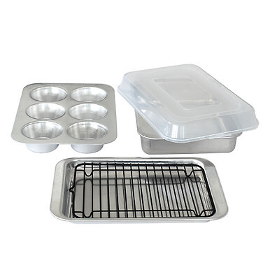 Nordic Ware Naturals  Compact Ovenware 5 Piece Bakeware Set