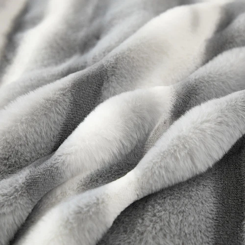 Plush Bed Blanket Mink Blankets Luxury Heavy Thick Warm Soft Winter Sofa Blanket - Picture 49 of 63