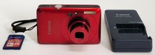Canon PowerShot SD780 IS Digital ELPH 12.1MP Camera Red Tested W/ Charger
