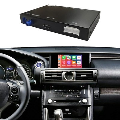 Wireless CarPlay Android Auto Retrofit Module Box For Lexus IS 14-2019 With Knob