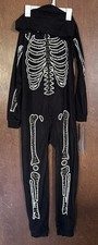 Cat Jack Skeleton Pajama Suit With Hoodie Kids Size L 10/12 New 27A