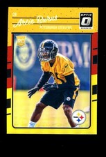 2016 Donruss Optic 103 Artie Burns Pittsburgh Steelers RC Rookie Red Yellow Holo