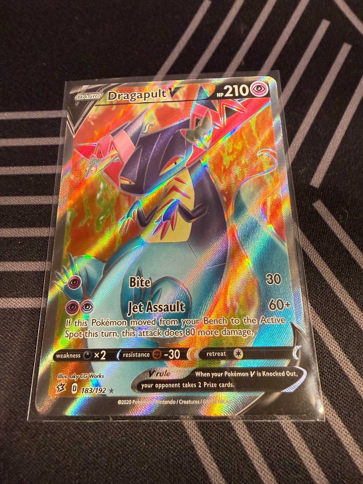Dragapult V (Full Art) 183/192 Swsh02: Rebel Clash Holo NM Clean