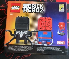 LEGO 41497 Brickheadz SDCC SPIDERMAN & VENOM Comic Con 2017 Exclusive Sealed