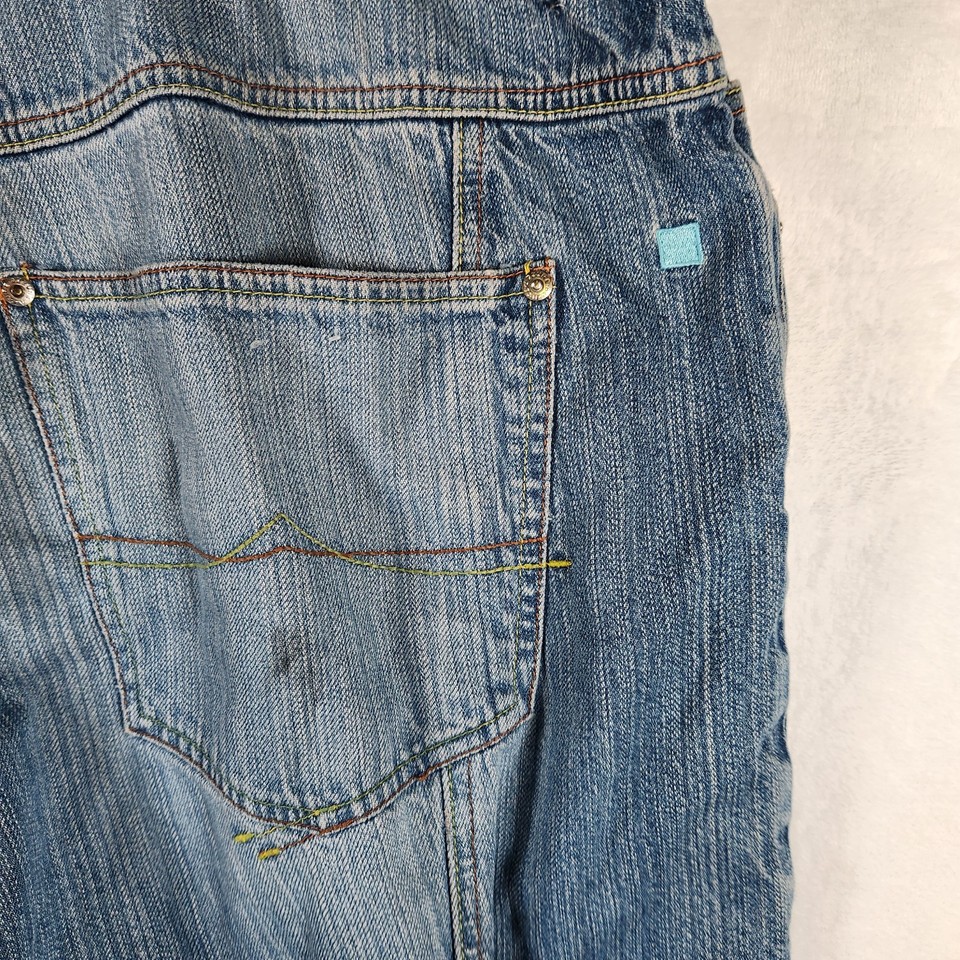 Azzure Jeans 42x34 Relaxed Fit Distressed Light Wash Carpenter Style ...
