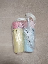 NEW Tupperware Pastel 9 oz Tumbler Cups with Lids Set Of 4