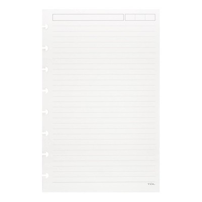 TUL Custom Note-Taking System Discbound Refill Pages, 5.5'' x 8.5'' Junior Size, N