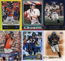 DENVER BRONCOS Lot of 10 insert, parallel, & rookie football cards (1997-2016)