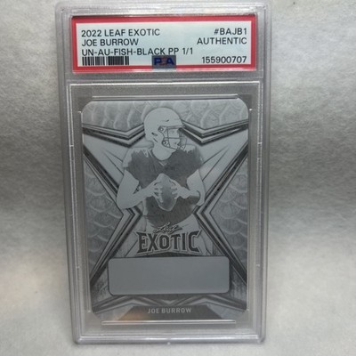 2022 Leaf Exotic Joe Burrow 1/1 Printing Plate #BAJB1 Bengals /1