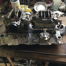 57-61 Corvette 283 Dual Quad Intake Manifold Carburetors