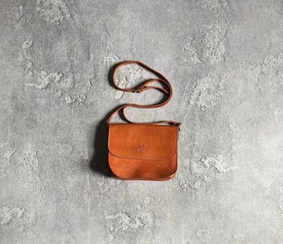 I Ponti Firenze Italy   Leather Brown Mini Bag Shoulder