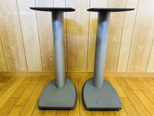 B&W FS-805 Nautilus Stand-Mount Speaker Stand Pair Silver Tested Japan MA0515 28