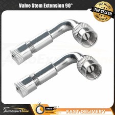 2x Bent Valve Stem Extension Angle 90-degree Silver Tire Wheel Carmotorcyclerv 2x Bent Valve Stem Extension Angle 90-degree Silver Tire Wheel Carmotorcyclerv