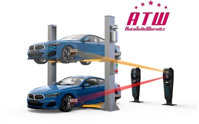 HI-TECH Mobile Platzsparendes Multifunktionales 3D Achsvermessungsgerät PKW-LLKW