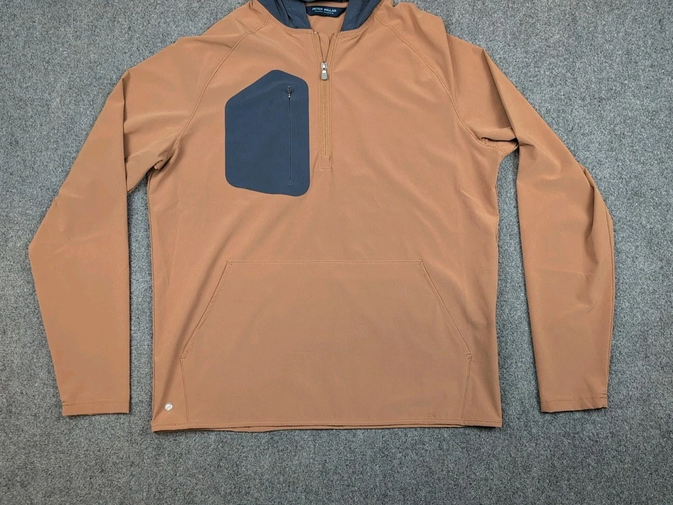 Chaqueta con Capucha Peter Millar Crown Crafted Flex Adapt 1/2 Cremallera Talla Grande Foto 4 de 4