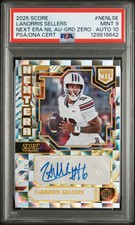 2025 Score - Lanorris Sellers - Next Era Nil Auto NXT GRD Zero /25 PSA 9 Auto 10