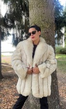 Vintage Saga Fox Blue Fox Fur Coat