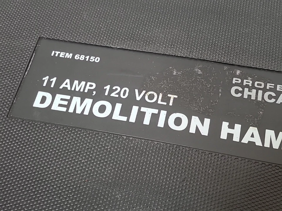 Chicago 68150 Electric Concrete Demolition Hammer Breaker with Bit 120V - Изображение 2 из 4
