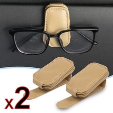 2xUniversal Magnetic Sunglasses Holder Car Sun Visor Eyeglass Storage Clip Box