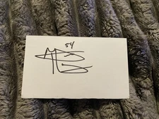 Geno Hayes Tampa Bay Buccaneers Signed 3x5 Index Card Football NFL NCAA