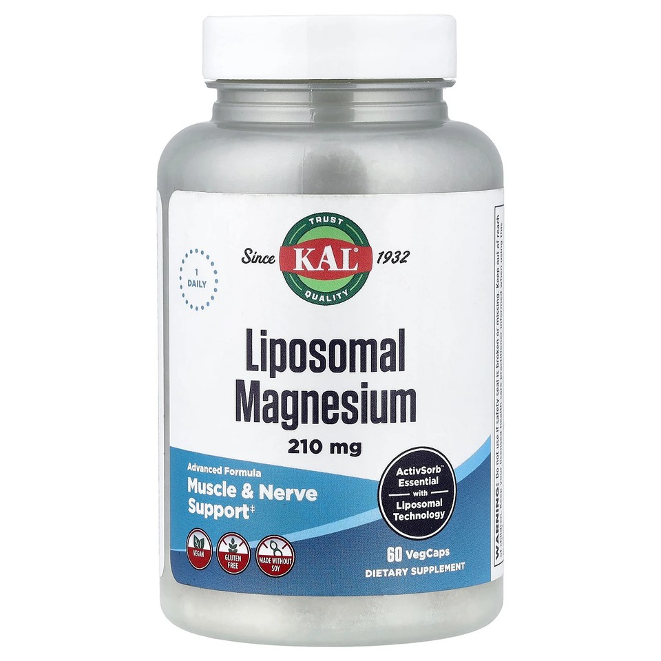 Liposomal Magnesium , 210 mg , 60 VegCaps