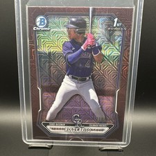 2026 Bowman Chrome Roldy Brito 1st Bowman Maroon Mojo /275