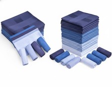 Aomig Men's Handkerchiefs, 8,16 Pack Large Cotton Gents Hankies Set Mens Premium